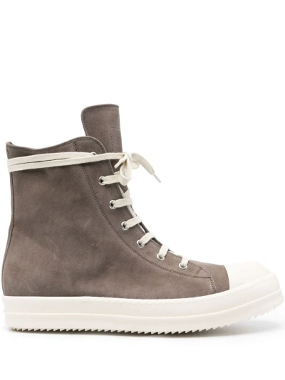 Rick Owens Lido High-top Trainers In Grey