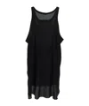 Rick Owens Runaway Cunt Tank Top In Black