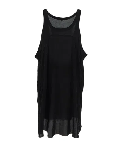 Rick Owens Lido Jersey Tank Top In Black