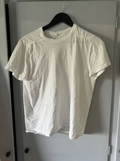 Pre-owned Rick Owens ”lido” Level T-shirt Tee In White