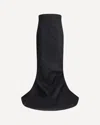 Rick Owens Asymmetrical Hem Long Skirt In Black