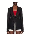 Rick Owens Lido Long-sleeved Suit Coat In Black