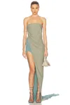 Rick Owens Lido Long Top In Celadon