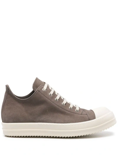 Rick Owens Lido Low Sneakers In Grey