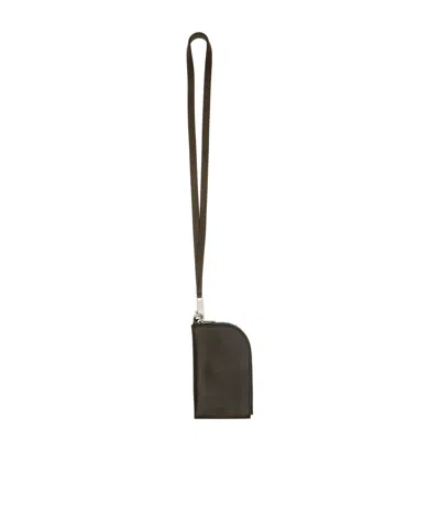 Rick Owens Lido Neck Wallet In Black