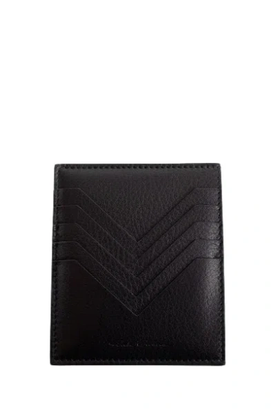 Rick Owens Lido Square Cc Card Holder In Black