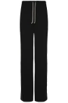 Rick Owens Organic Cotton Track Pants - Men's - Organic Cotton/elastane In Black