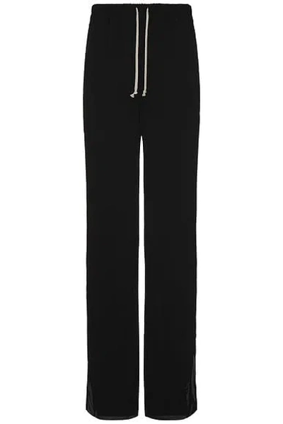 Rick Owens Organic Cotton Track Pants - Men's - Organic Cotton/elastane In Black