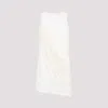 Rick Owens Draped Cotton Sleeveless Top In Neutral Palette In Beige