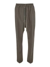 Rick Owens Bela Dropped Crotch Drawstring Trousers In Grey