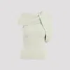Rick Owens Banded Tshirt Knit Top Clothing In Light Green