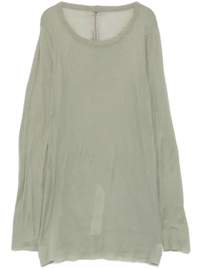 Rick Owens Light Green Transparent T-shirt