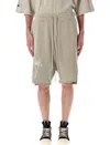 Rick Owens Off-white Champion Edition Beveled Pods Shorts In Neutral