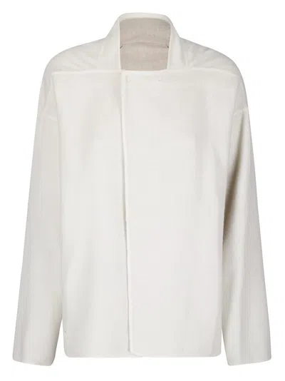 RICK OWENS LIGHTWEIGHT CAMEL HAIR JACKET WITH SQUARED COLLAR