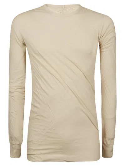 Rick Owens Lightweight Mini Cotton Tee For Men In Metallic