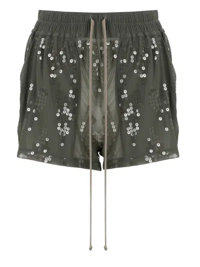 Rick Owens Lilies Fashion Forward Mini Boxers In Gray