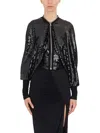 RICK OWENS RICK OWENS LILIES KLAUS SEQUINNED CROPPED JACKET