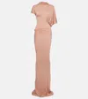 Rick Owens Lilies Lilith Gown In Brown
