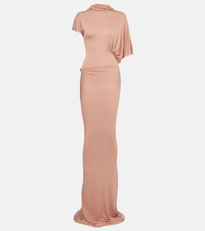 Rick Owens Lilies Lilith Gown In Pink