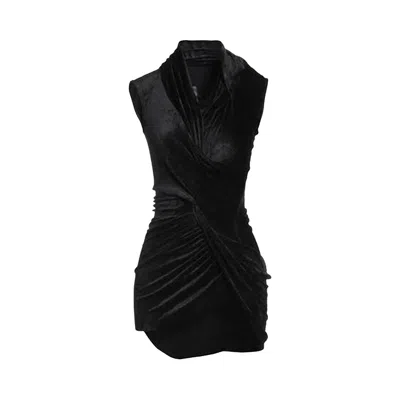Pre-owned Rick Owens Lilies Magnetic Sleeveless Top 'black' | Women's Size 42