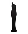 Rick Owens Long Knitted Dress Dresses Black In Black