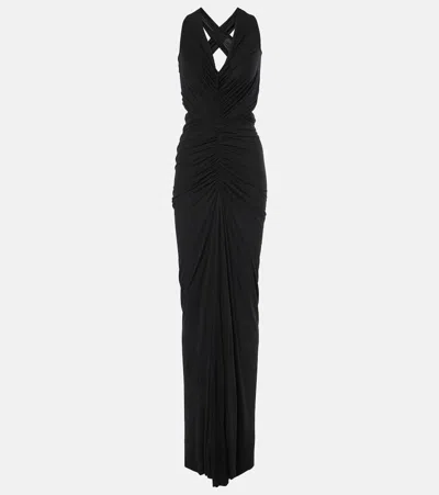 Rick Owens Lilies Poppy Gown In Black