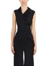 RICK OWENS RICK OWENS LILIES RUCHED SLEEVELESS TOP