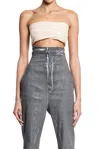 RICK OWENS RICK OWENS LILIES SEQUINNED CROPPED BANDEAU TOP