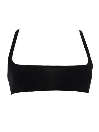 Rick Owens Lilies Structured Mini Top For Women In Black