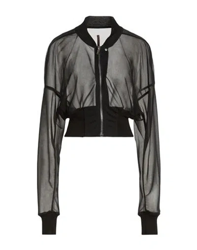 Rick Owens Lilies Woman Jacket Black Size 4 Polyester