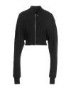 Rick Owens Quilted Cotton Bomber Jacket In Black