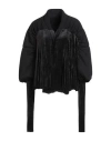 Rick Owens Lilies Woman Jacket Black Size 4 Viscose, Polyacrylic