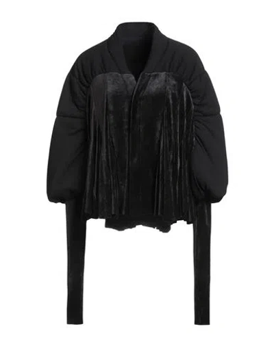 Rick Owens Lilies Woman Jacket Black Size 4 Viscose, Polyacrylic