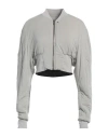Rick Owens Lilies Woman Jacket Grey Size 4 Viscose