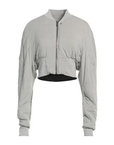 Rick Owens Lilies Woman Jacket Grey Size 4 Viscose
