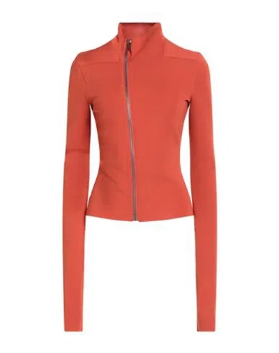 Rick Owens Lilies Woman Jacket Orange Size 8 Polyester, Elastane In Red