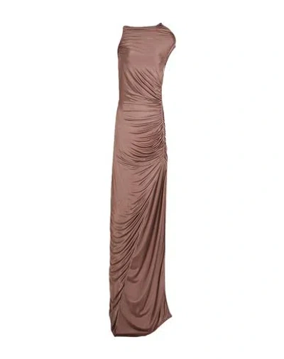 Rick Owens Lilies Woman Maxi Dress Antique Rose Size 2 Viscose In Pink