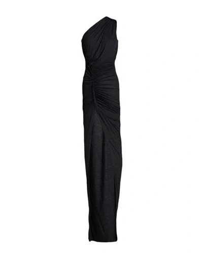 Rick Owens Lilies Woman Maxi Dress Black Size 2 Viscose