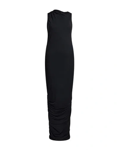 Rick Owens Lilies Woman Maxi Dress Black Size 4 Modal, Cashmere, Elastane