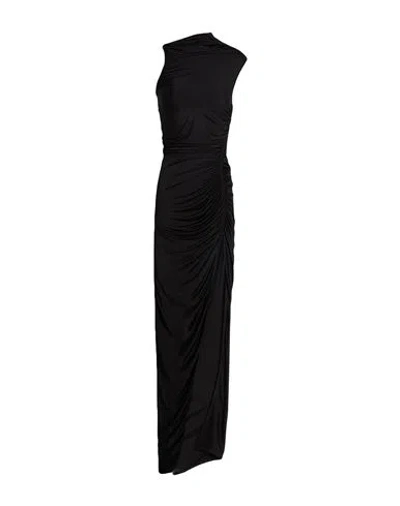 Rick Owens Lilies Woman Maxi Dress Black Size 4 Viscose