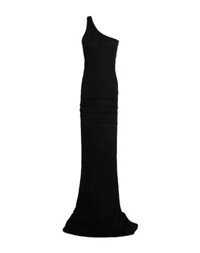 Rick Owens Lilies Woman Maxi Dress Black Size 6 Cotton