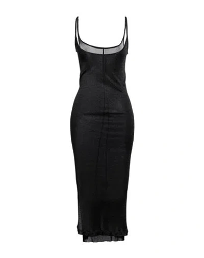 Rick Owens Lilies Woman Maxi Dress Black Size 6 Viscose, Elastane