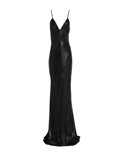 Rick Owens Lilies Woman Maxi Dress Black Size 8 Viscose, Elastane