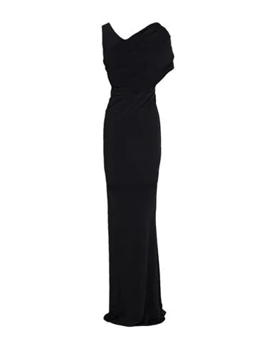 Rick Owens Lilies Woman Maxi Dress Black Size 8 Viscose, Polyamide, Elastane