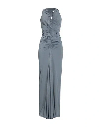 Rick Owens Lilies Woman Maxi Dress Grey Size 6 Viscose, Polyamide, Elastane In Gray