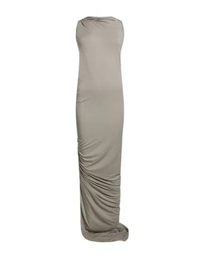Rick Owens Lilies Woman Maxi Dress Light Grey Size 4 Modal, Cashmere, Elastane In Gray