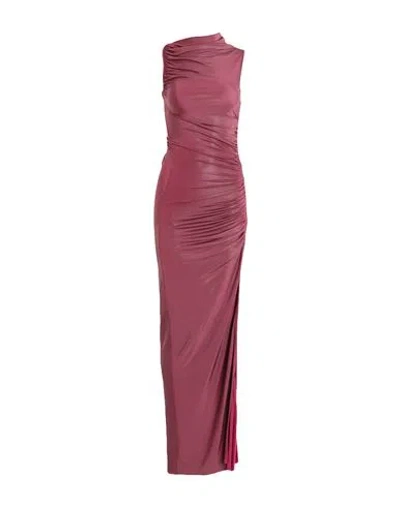 Rick Owens Lilies Woman Maxi Dress Magenta Size 4 Viscose, Elastane In Purple