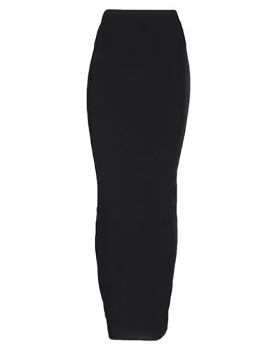 Rick Owens Lilies Woman Maxi Skirt Black Size 4 Viscose, Polyamide, Elastane