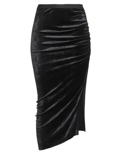 Rick Owens Lilies Woman Maxi Skirt Black Size 6 Viscose