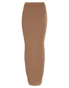 Rick Owens Lilies Woman Maxi Skirt Brown Size 4 Viscose, Polyamide, Elastane In Brown